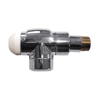 Zawór grzejnikowy termostatyczny HERZ TS-90 DE LUXE kątowy, połączenie 1/2'' (malowany) biały