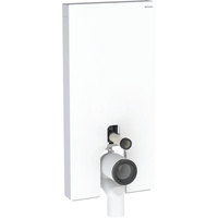 Moduł sanitarny do WC stojącego GEBERIT Monolith Plus, 1010 mm x 480 mm x 106 mm, front: biały, bok: aluminium