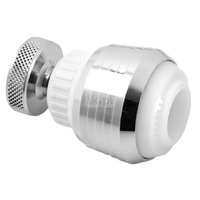 Regulator strumienia z przegubem do baterii kuchennych, 2F, biały-chrom