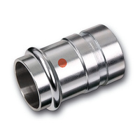 Nypel SANHA NiroTherm Press, stal nierdzewna, 42 mm x 48,3 mm (zw x GW)