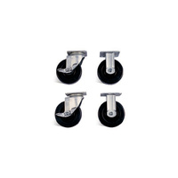 Kółka samonastawne 150 mm (4 szt.), model 695 (z hamulcami), pasują do wszystkich modeli stołów roboczych STORAGEMASTER