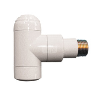 HERZ - zawór powrotny DE LUXE figura kątowa, Kolor Szarotka 1/2