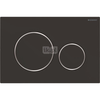 Przycisk uruchamiający Geberit Sigma20, przedni, czarny mat, easy-to-clean, okrągły