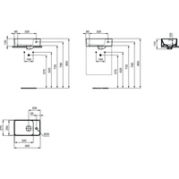 STRADA II UMYWALKA 45 CM Z/O PO PRAWEJ