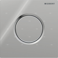 Przycisk uruchamiający Geberit typ 01 do systemu spłukiwania pisuarów z pneumatycznym uruchamianiem spłukiwania, okrągły: Chrom błyszczący