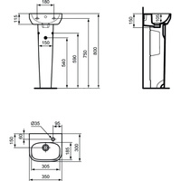 IS I.LIFE A Postument umywalkowy BXD