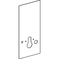 Okładzina przednia do modułu sanitarnego Geberit Monolith do Geberit AquaClean 8000 / 8000plus, 114 cm: Czarny / Szkło