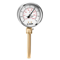 Termometr do instalacji chłodniczych. Przyłącze dolne 1/2", 100 mm, -30-50 st. C