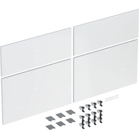 Zestaw frontów szuflad do szafki pod umywalkę podwójną GEBERIT iCon, kol. biały wysoki połysk szer.1200 mm