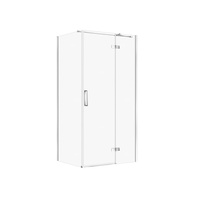 KABINA PRYSZNICOWA CITY Z ZAWIASAMI CHROM 100X80X195 PRAWA TRANSP