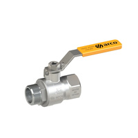 Zawór kulowy ARCO TAJO SOLAR stal nierdzewna 3/4'' GW x GZ, uchwyt: dźwignia chrom