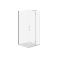 SET C529 KABINA CITY PRAWA CHROM 80X80X195+TAKO SLIM BIAŁY WIR