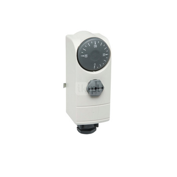 WTC-ES - termostat przylgowy, nastawa widoczna, 0-90 st.C, 16(4) A, 250V