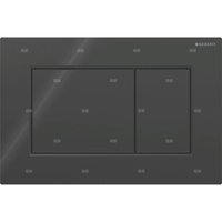 Przycisk uruchamiający Geberit Sigma01, przedni, czarny, prostokątny