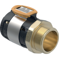 Złączka przejściowa  GEBERIT FlowFit, brąz krzemowy bezołowiowy, 2'' x 63 mm (GZ x łącznik zaprasowywany)