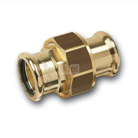 Śrubunek SANHA PURAPRESS trzyczęściowy, Cu, 18 mm (zw x zw)