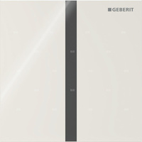 Płyta przykrywająca Geberit typ 40, kwadratowa: Czarny mat / Z powłoką easy-to-clean