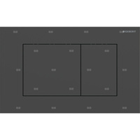 Przycisk uruchamiający Geberit Sigma40, przedni, stal nierdzewna czarny, prostokątny