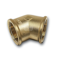 Kolano 45' SANHA PURAFIT, brąz, 1/2'' (GW)