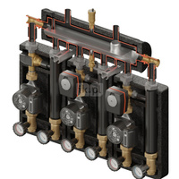Kompania PRO 3D+ 8334 (SKE 2DC+ 55kW, 2x VTA322, VRG432, siłownik ARA, pompy DN25 LFP)