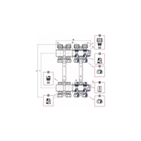 Rozdzielacz ogrzewania RUMET 70B 12 obwodowy