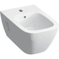 Geberit Selnova Square Bidet wiszący, B35cm, H26cm, T54cm, częściowo ukryte mocowania, z przelewem, z otworem na baterię