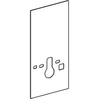 Okładzina przednia do modułu sanitarnego Geberit Monolith do Geberit AquaClean 8000 / 8000plus, 101 cm: Czarny / Szkło