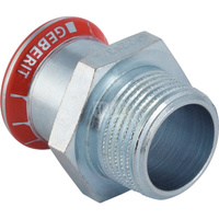 Złącze GEBERIT Mapress C-Stahl FKM przejściowe, stal (ocynk galwaniczny/elektrolityczny) (ocynk), 1 1/4'' x 42 mm (GZ x mufa zaprasowywana) z uszczelką