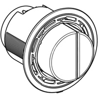 Przycisk Geberit do zdalnego uruchamiania spłukiwania typ 01, pneumatyczny, okrągły, do spłukiwania dwudzielnego, wypukły: Biały-alpin