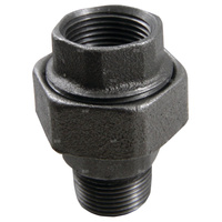 Śrubunek AGAFLEX U2, żeliwo (czarny), 3/4'' (GZ x GW)