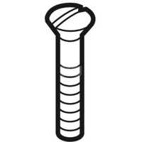 Śruba z łbem stożkowym M6x50-Ms-niklowana