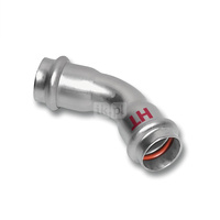 Łuk 45' SANHA NiroSan Press Industry, stal nierdzewna, 88,9 mm (zw x zw)