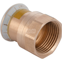Złączka GEBERIT Mapress Kupfer Gas przejściowa z gwintem wewn. do gazu, Cu, 1 1/4'' x 35 mm (GW x mufa zaprasowywana), (głębokość: 2.5 mm) z uszczelką