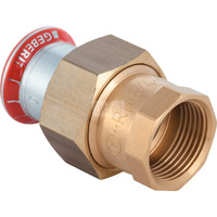 Śrubunek hydrauliczny GEBERIT Mapress C-Stahl przejściowy stal GW 1'' 28 mm z pierścieniem zacinającym