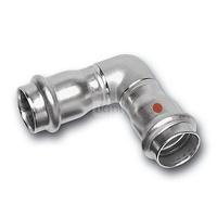 Kolano 90' SANHA NiroTherm Press, stal nierdzewna, 22 mm (zw x zw)