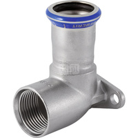 Kolano 90' GEBERIT Mapress Edelstahl, stal nierdzewna, 3/4'' x 22 mm (GW x mufa zaprasowywana)