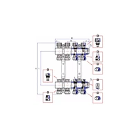 Rozdzielacz ogrzewania RUMET 70C 7 obwodowy