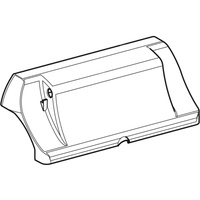 Górna część obudowy do Geberit AquaClean 4000: Biały-alpin