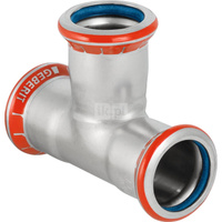 Trójnik GEBERIT Mapress C-Stahl FKM równoprzelotowy 90' stal (ocynk) 15 mm MZ