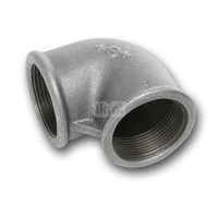 Kolano 90' SANHA 90# redukcja, żeliwo (ocynk galwaniczny/elektrolityczny) (ocynk), 1 1/2'' x 1 1/4'' (GW)