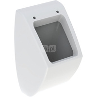 Pisuar Geberit Pareo do pokrywy, dopływ z tyłu, odpływ do tyłu: T=26.5cm, Odpływ=Do tyłu, Dopływ=Z tyłu, Biały