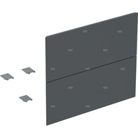 Zestaw frontów szuflad (2 szt.) do dolnej szafki pod umywalkę z dwoma szufladami GEBERIT ONE, kol. czarny matowy szer.600 mm