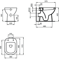 Miska WC stojąca IDEAL STANDARD