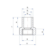 Nypel lut RUMET Mosiądz 3/4'' x 22 mm (GW)