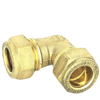 Kolano skręcane QIK Do rur miedzianych, mosiądz, 22mm x 22 mm (złącze skręcane x złącze skręcane)