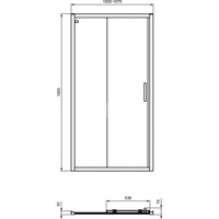 CONNECT 2 DRZWI PRZES. 105 TRANSP SIL.BR