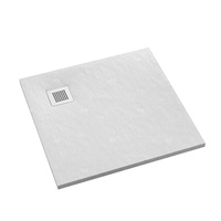 Brodzik kompozytowy Stabilsound Plus® Kalait White Stone 90x90x3,5 cm, kwadratowy