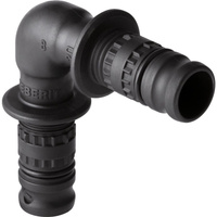 Kolano 90' GEBERIT Mepla, PVDF / PVDF, 16 mm, DN 12 x 16 mm x DN 12 (końcówka wciskowa x końcówka wciskowa), (głębokość: 18 mm) z uszczelką