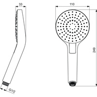 IRAIN EVO SŁUCHAWKA 3F ZAOKR.