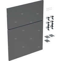Zestaw frontów szuflad (2 szt.) do niskiej szafki bocznej, z dwoma szufladami GEBERIT iCon, kol. lava matowy szer.450 mm